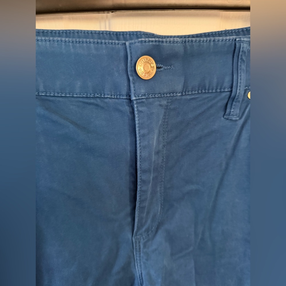 Chico's Vibrant Blue Straight Leg Pants size 1.5 R (Size M 10) - Picture 4 of 10